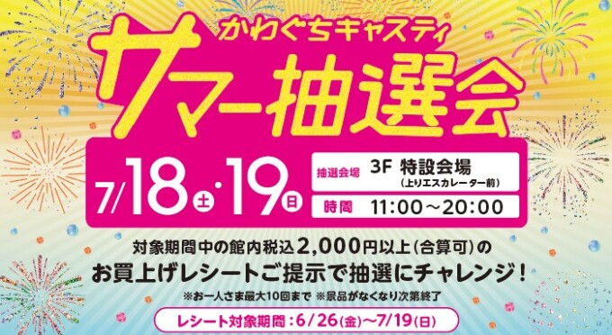 かわぐちキャスティ サマー抽選会